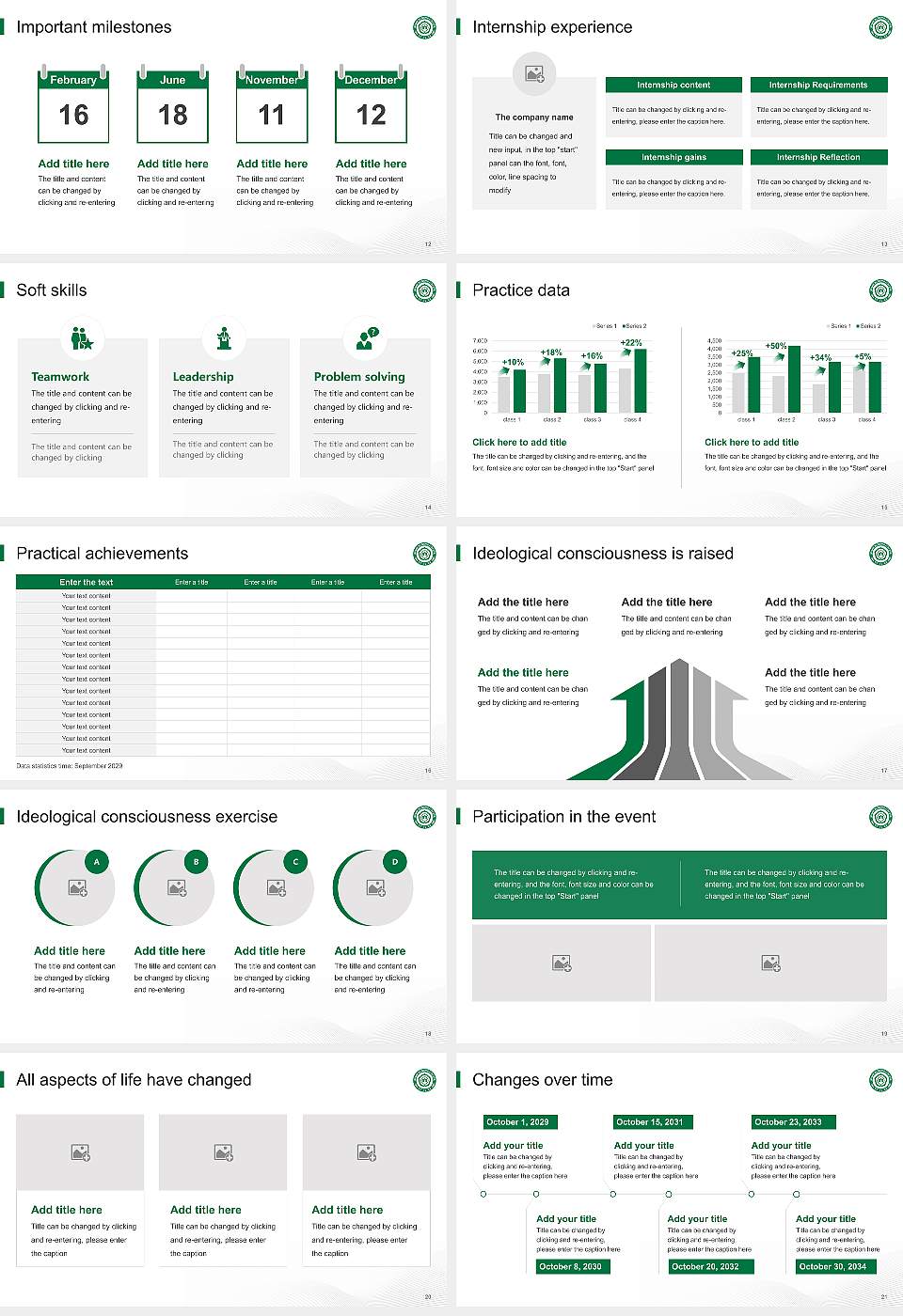 Busan Women’s College National Scholarship Defense PPT Template16:9 ratio PPT effect preview image3