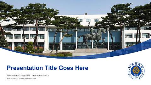 Ajou University Course/Courseware Creation PPT Template