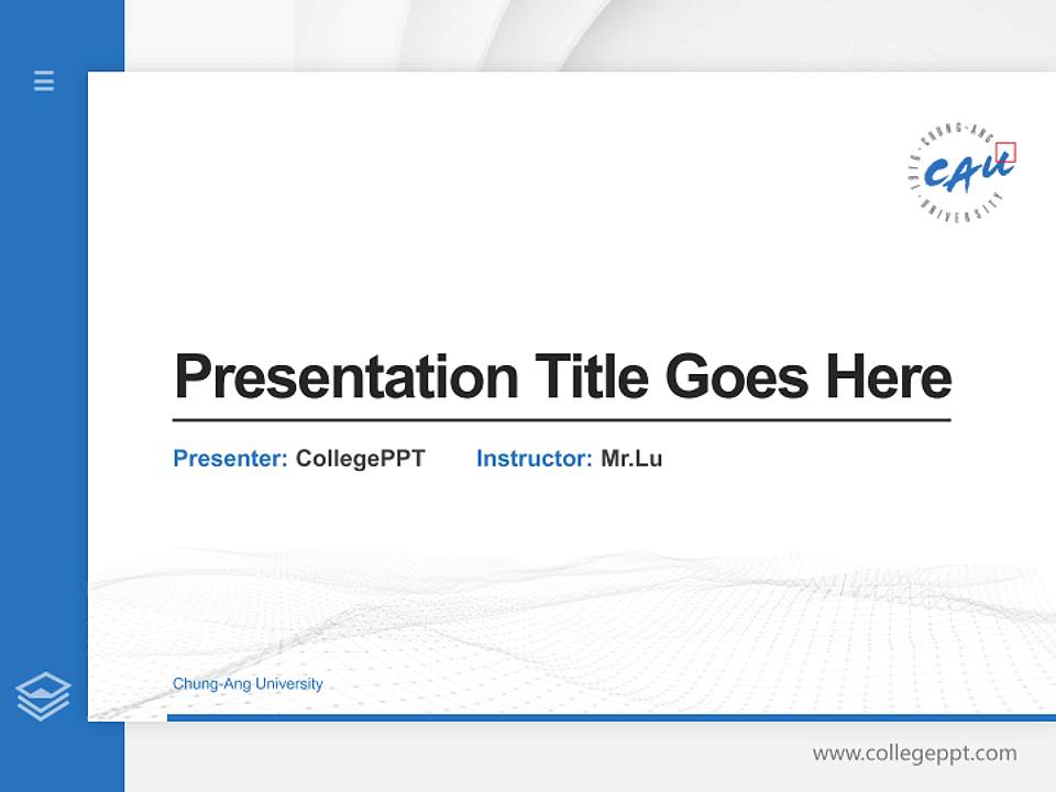 Chung-Ang University Thesis Proposal/Graduation Defense PPT Template4:3 ratio PPT effect preview image5