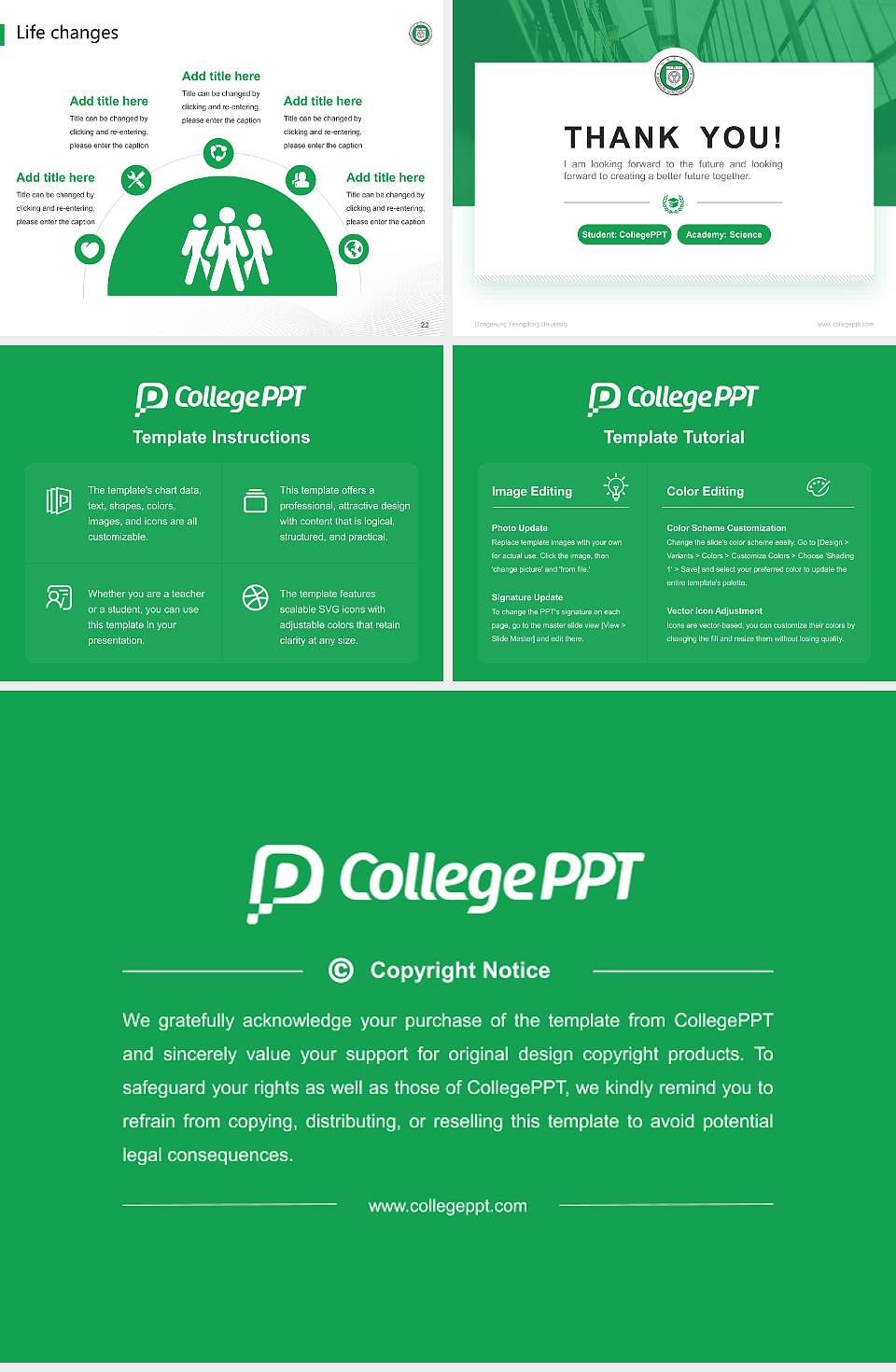 Gangneung Yeongdong University National Scholarship Defense PPT Template4:3 ratio PPT effect preview image4