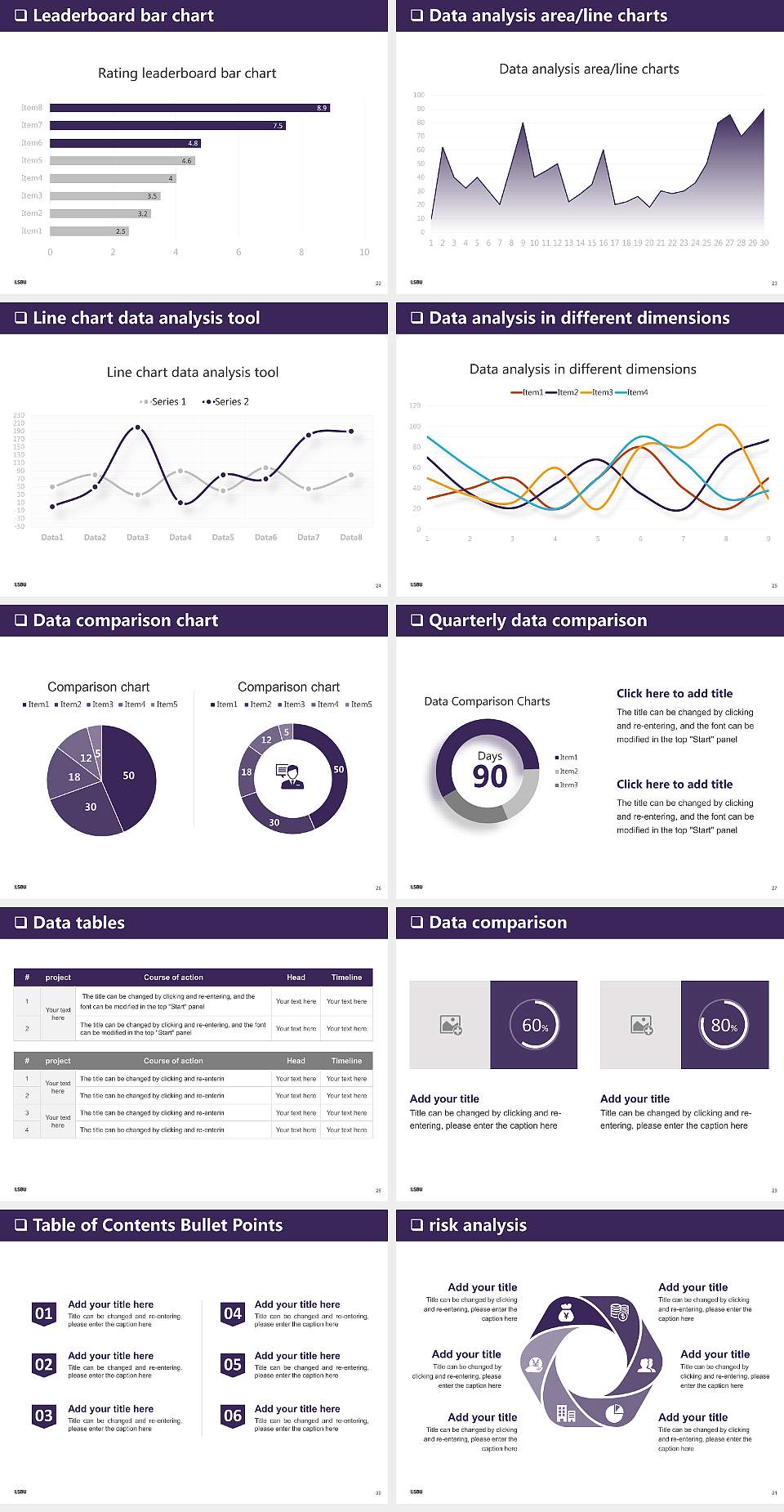 London South Bank University General Purpose PPT Template4:3 ratio PPT effect preview image4