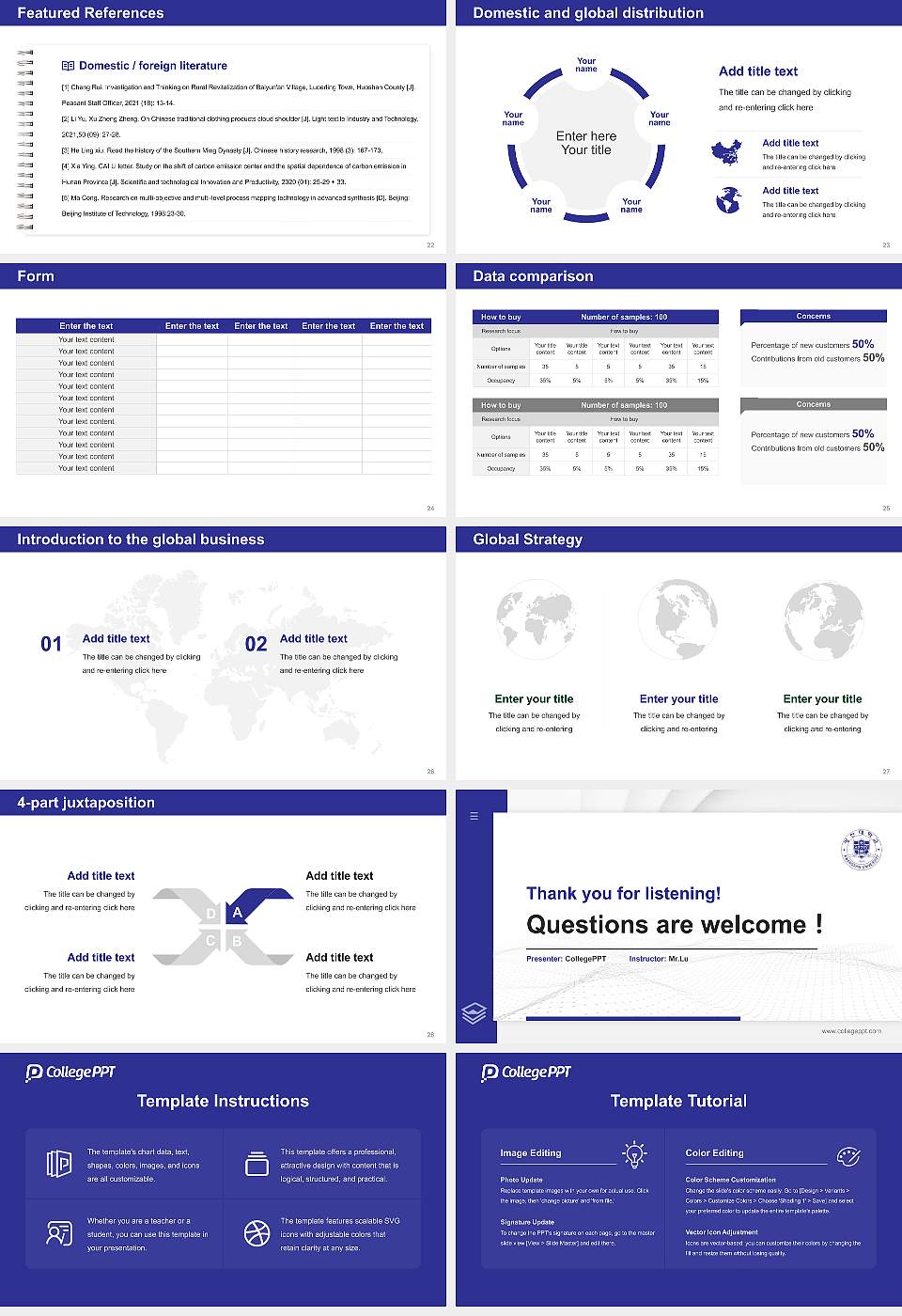 Kwangshin University Thesis Proposal/Graduation Defense PPT Template16:9 ratio PPT effect preview image4