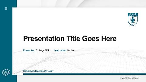 Birmingham Newman University Thesis Proposal/Graduation Defense PPT Template