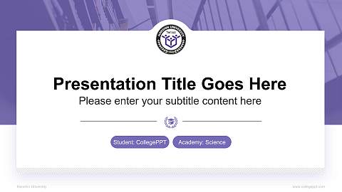 Hanshin University National Scholarship Defense PPT Template