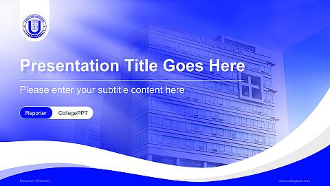 Kangnam University Lecture Sharing and Networking Event PPT Template