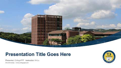 Cha University Course/Courseware Creation PPT Template