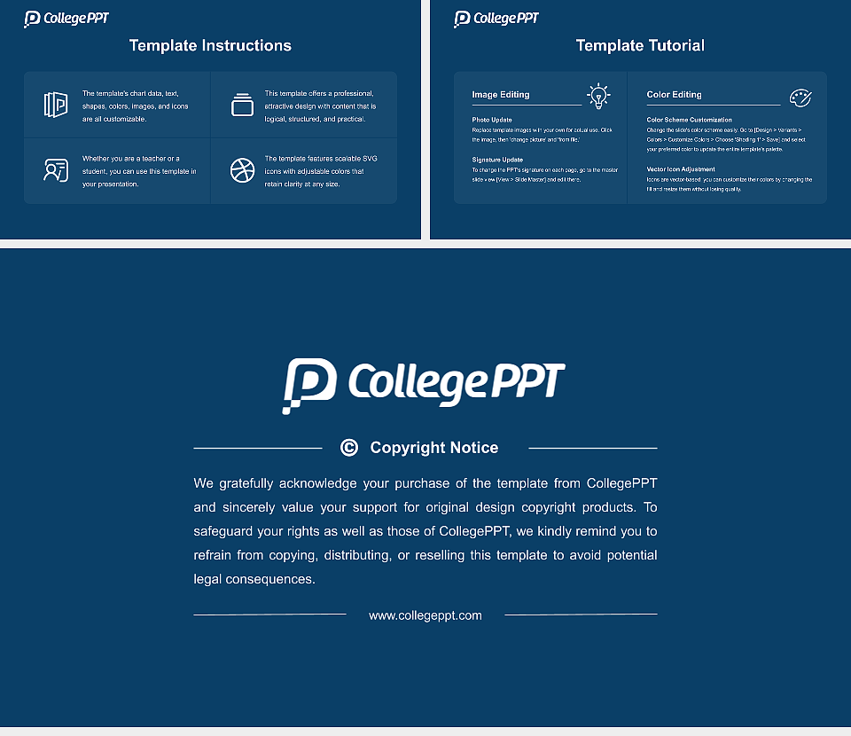 Cha University Course/Courseware Creation PPT Template_Slide preview image5