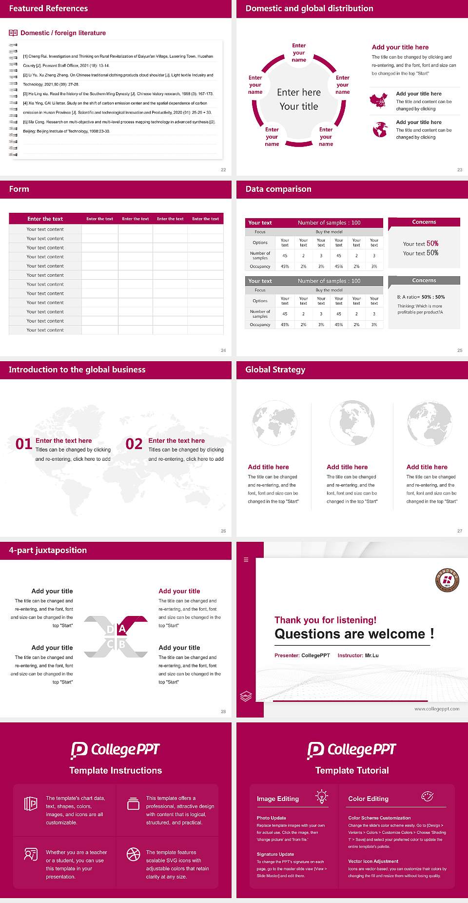 Daegu Health College Thesis Proposal/Graduation Defense PPT Template4:3 ratio PPT effect preview image4