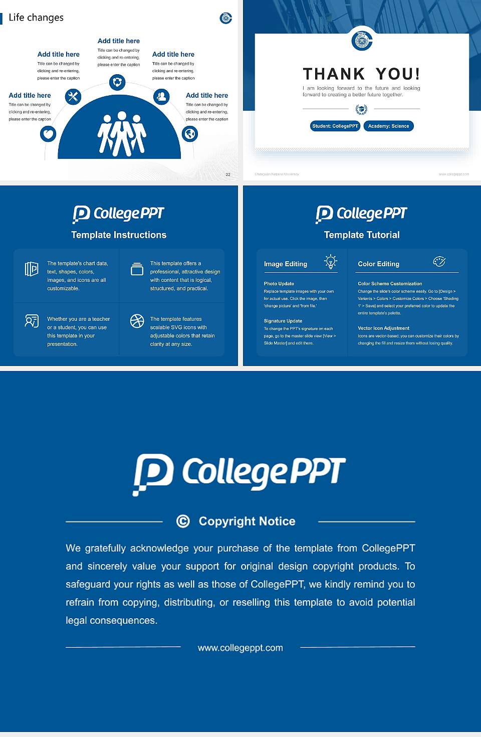 Changwon National University National Scholarship Defense PPT Template4:3 ratio PPT effect preview image4