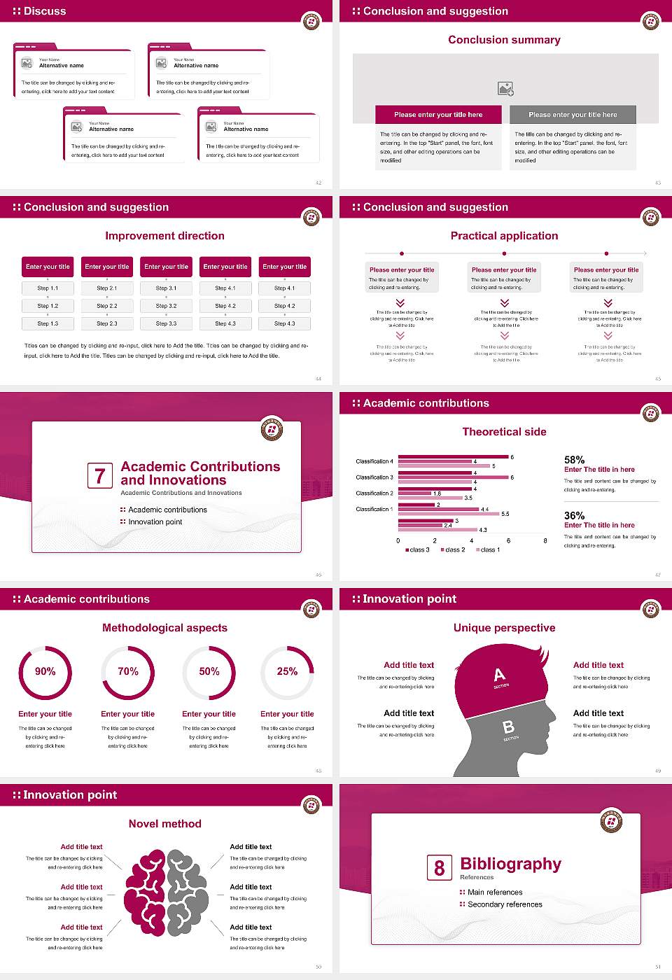 Daegu Health College Graduation Thesis Defense PPT Template16:9 ratio PPT effect preview image6