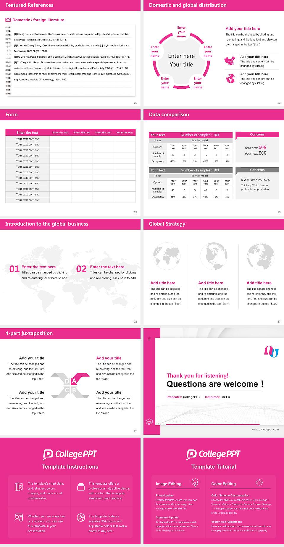 Daegu Arts University Thesis Proposal/Graduation Defense PPT Template4:3 ratio PPT effect preview image4