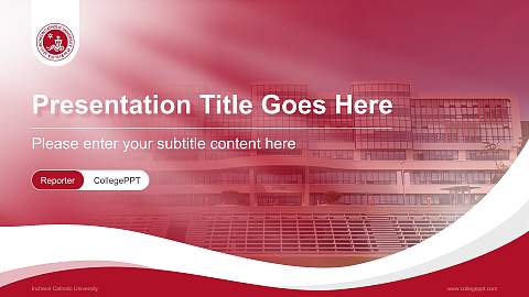 Incheon Catholic University Lecture Sharing and Networking Event PPT Template