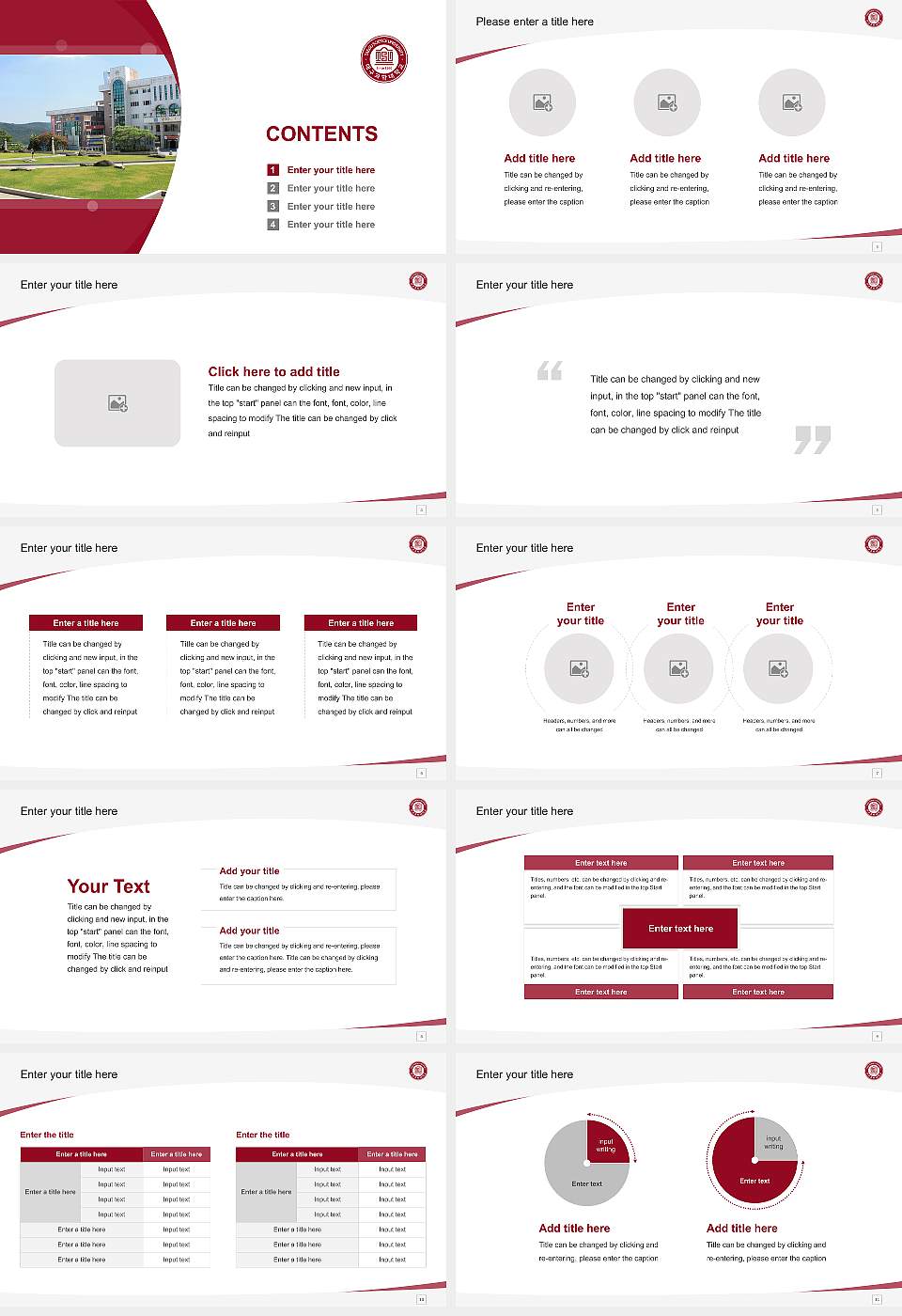 Taegu Science University Course/Courseware Creation PPT Template16:9 ratio PPT effect preview image2