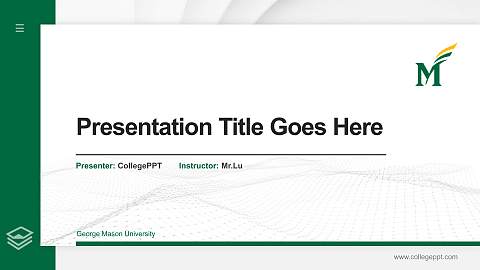 George Mason University Thesis Proposal/Graduation Defense PPT Template