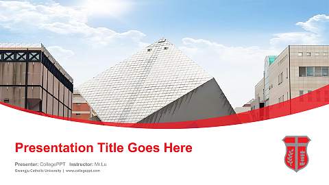 Gwangju Catholic University Course/Courseware Creation PPT Template