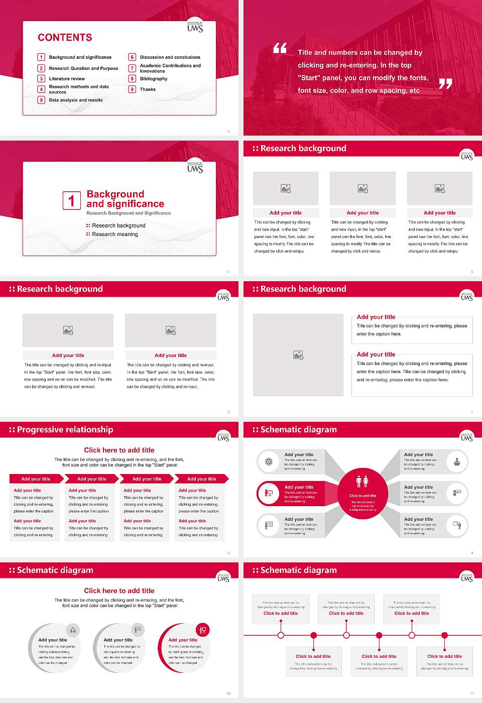 University of the West of Scotland Graduation Thesis Defense PPT Template16:9 ratio PPT effect preview image2