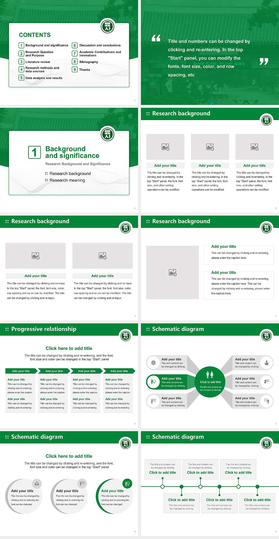 Korea Military Academy Graduation Thesis Defense PPT Template4:3 ratio PPT effect preview image2