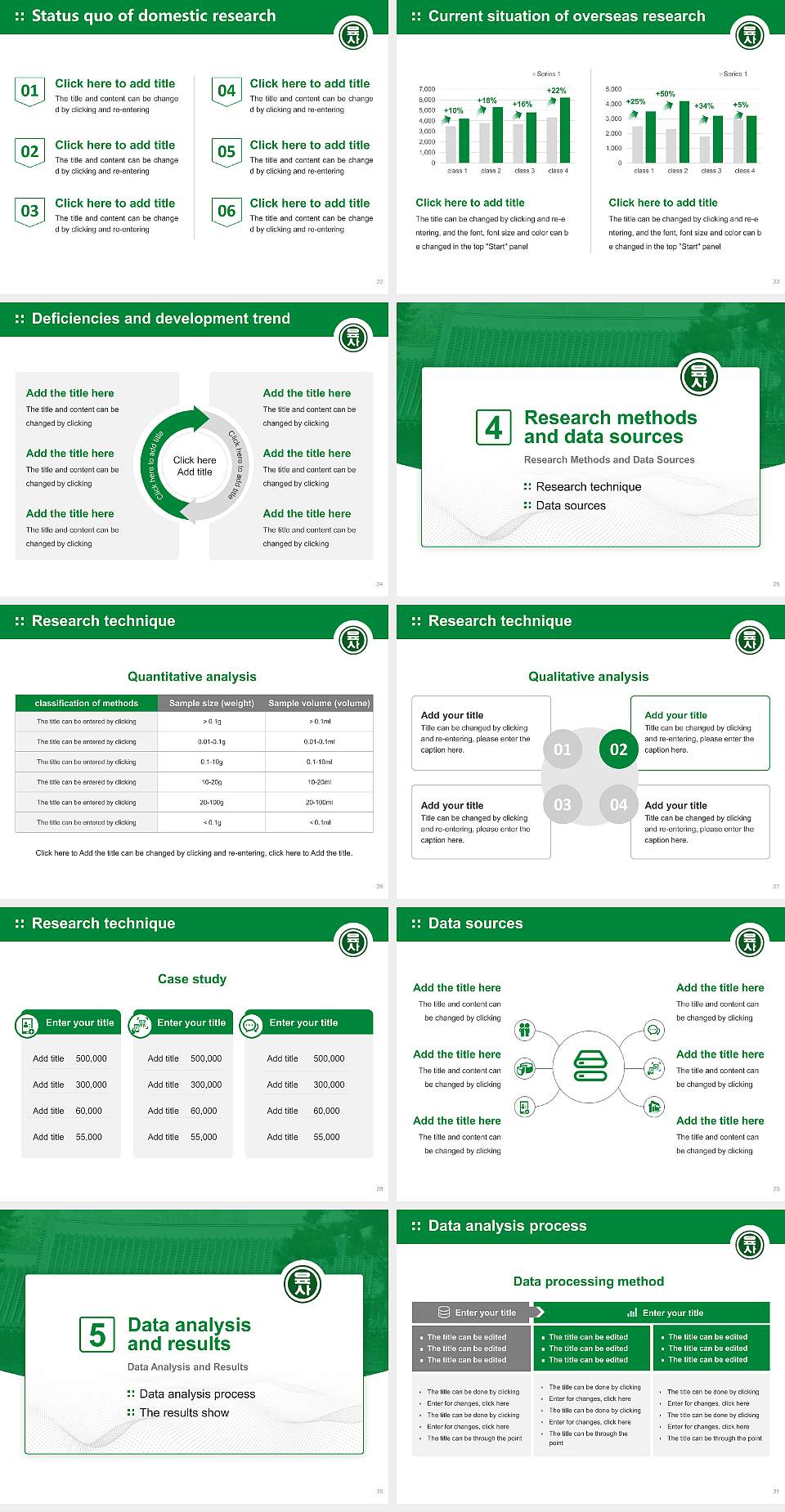Korea Military Academy Graduation Thesis Defense PPT Template4:3 ratio PPT effect preview image4