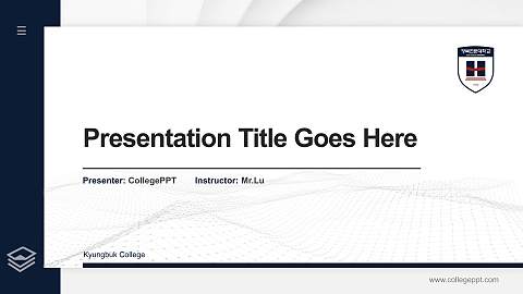 Kyungbuk College Thesis Proposal/Graduation Defense PPT Template