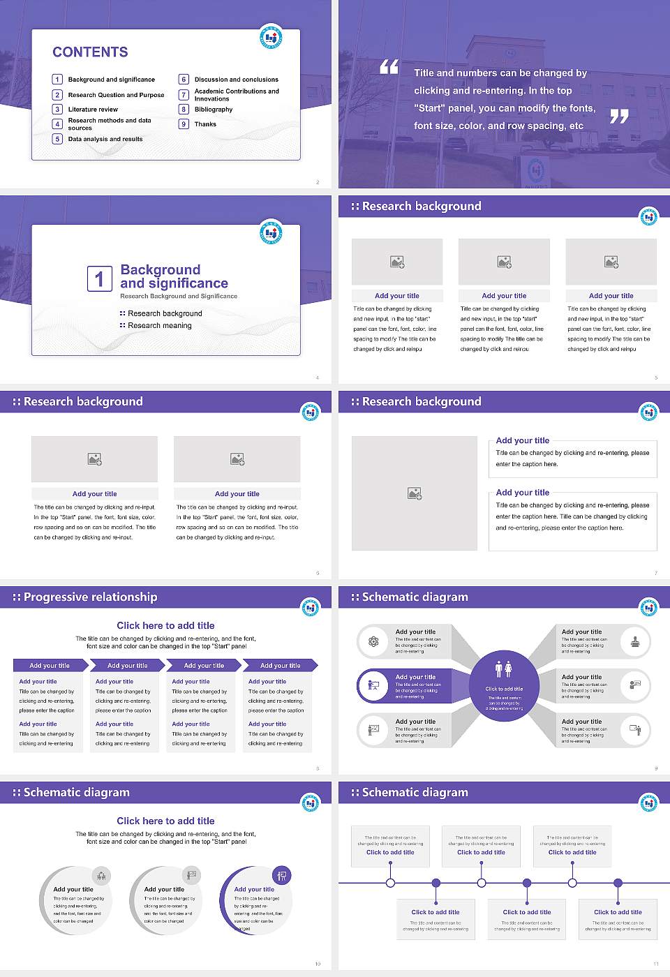Hyejeon College Graduation Thesis Defense PPT Template16:9 ratio PPT effect preview image2