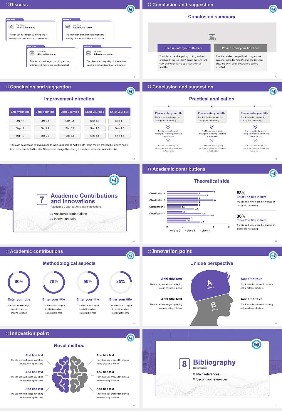 Hyejeon College Graduation Thesis Defense PPT Template16:9 ratio PPT effect preview image6