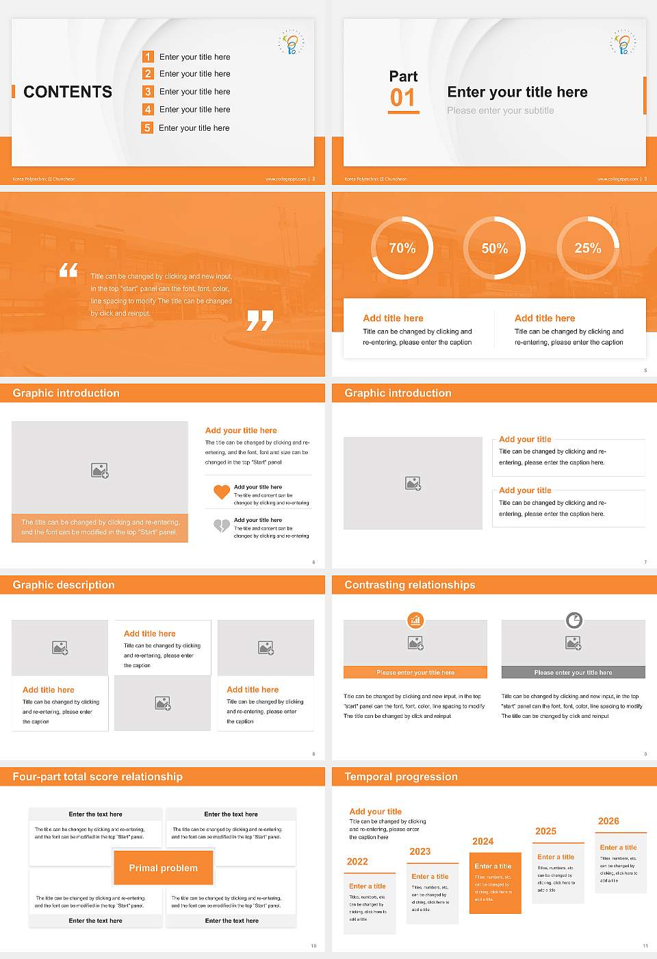 Korea Polytechnic III Chuncheon Thesis Proposal/Graduation Defense PPT Template16:9 ratio PPT effect preview image2
