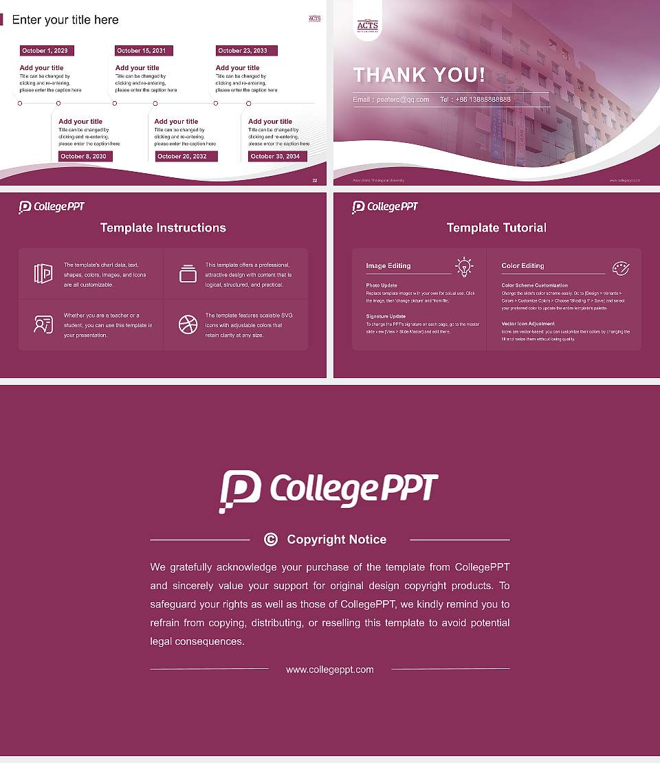 Asia United Theological University Lecture Sharing and Networking Event PPT Template16:9 ratio PPT effect preview image4
