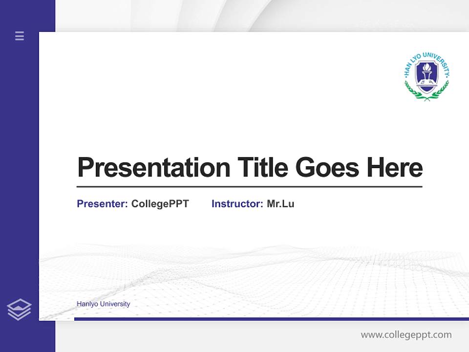 Hanlyo University Thesis Proposal/Graduation Defense PPT Template4:3 ratio PPT effect preview image5