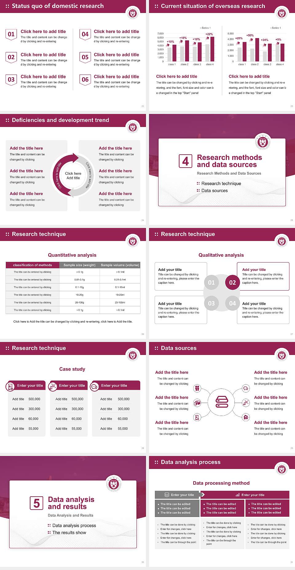 Chungbuk National University Graduation Thesis Defense PPT Template4:3 ratio PPT effect preview image4