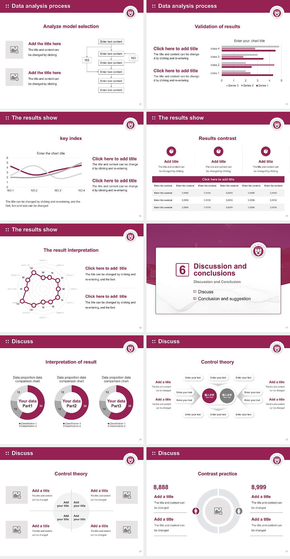 Chungbuk National University Graduation Thesis Defense PPT Template4:3 ratio PPT effect preview image5