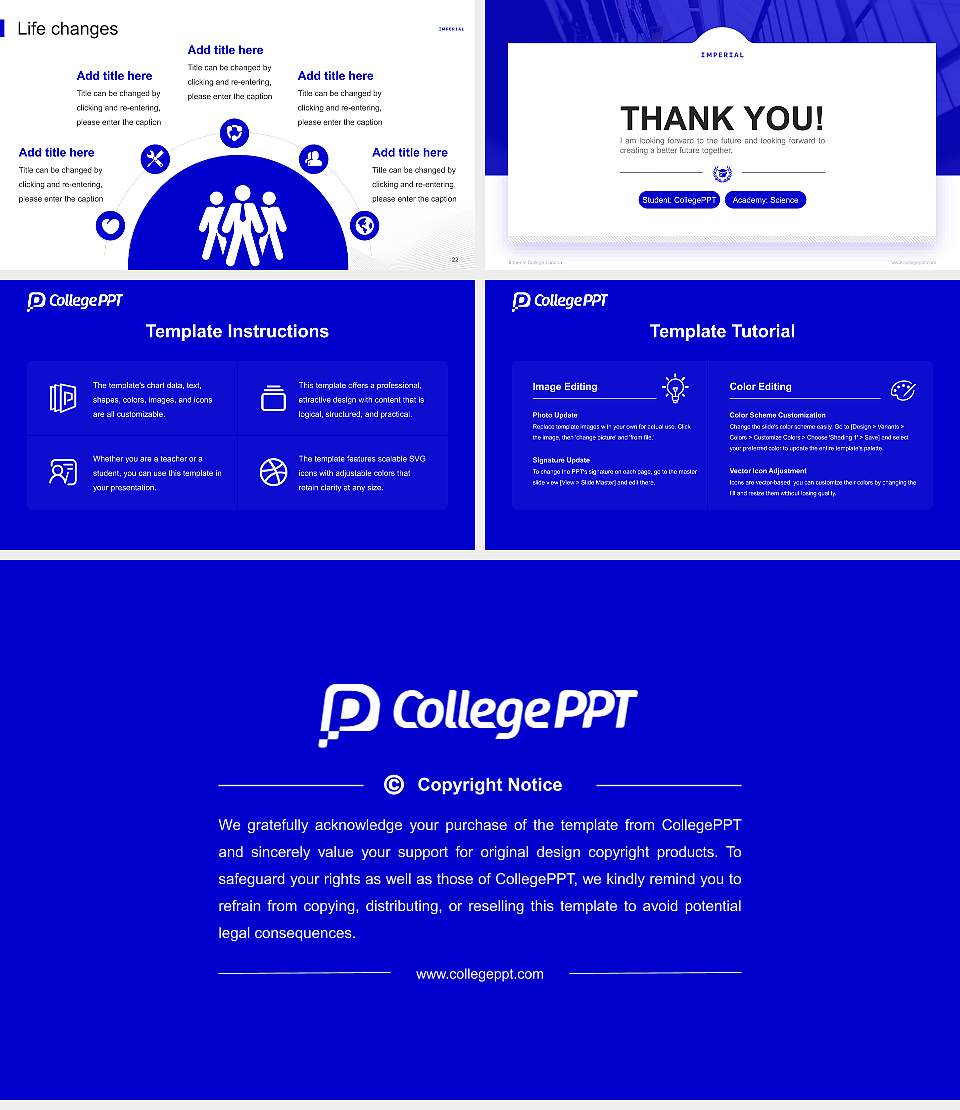 Imperial College London National Scholarship Defense PPT Template16:9 ratio PPT effect preview image4