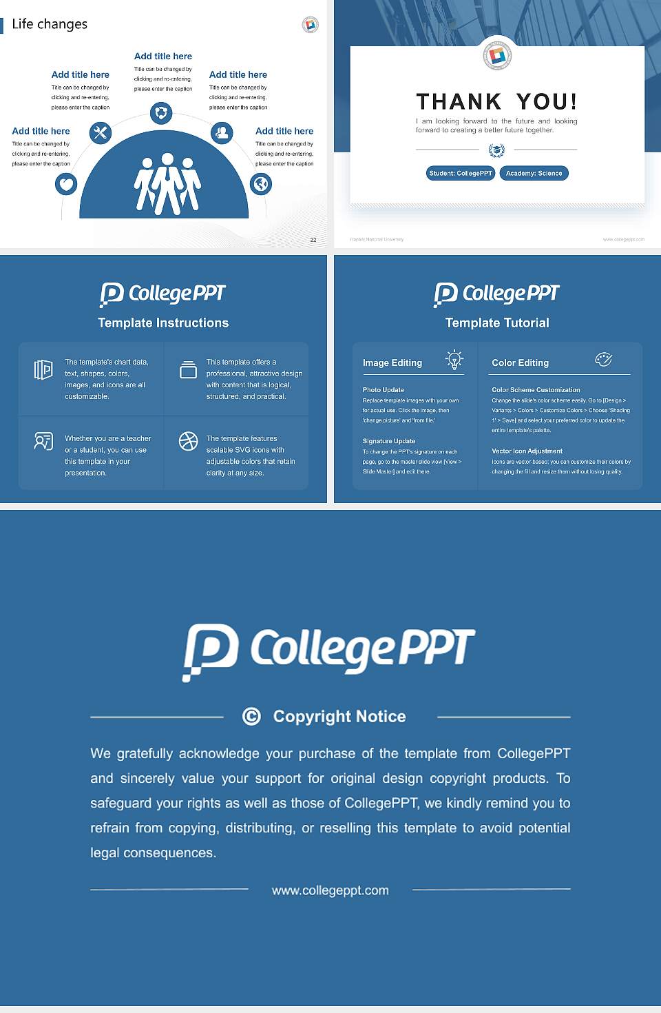 Hanbat National University National Scholarship Defense PPT Template4:3 ratio PPT effect preview image4