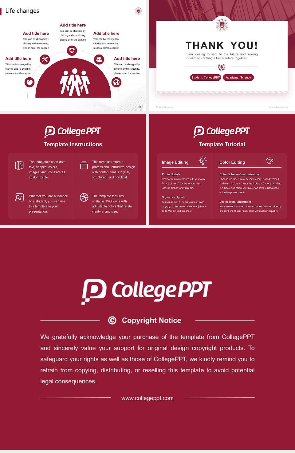 Mokwon University National Scholarship Defense PPT Template4:3 ratio PPT effect preview image4