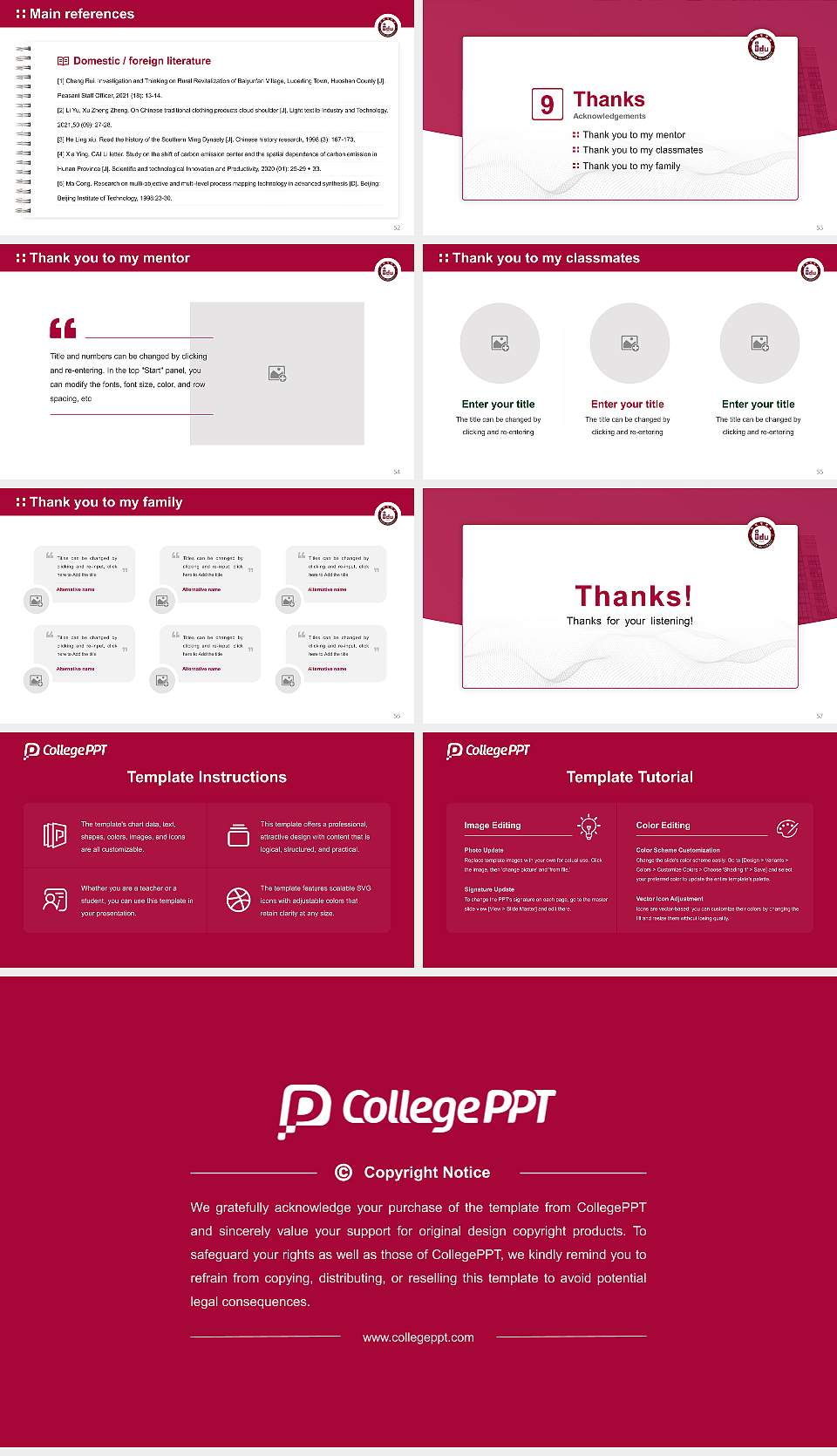 Induk University Graduation Thesis Defense PPT Template16:9 ratio PPT effect preview image7