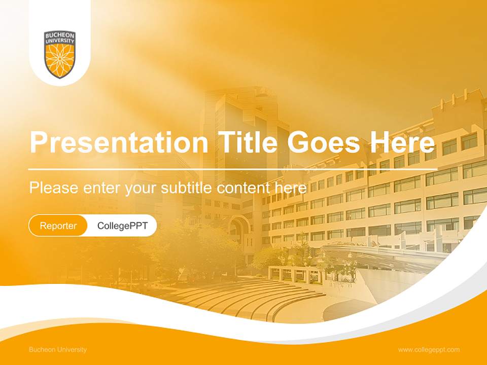 Bucheon University Lecture Sharing and Networking Event PPT Template4:3 ratio PPT effect preview image4