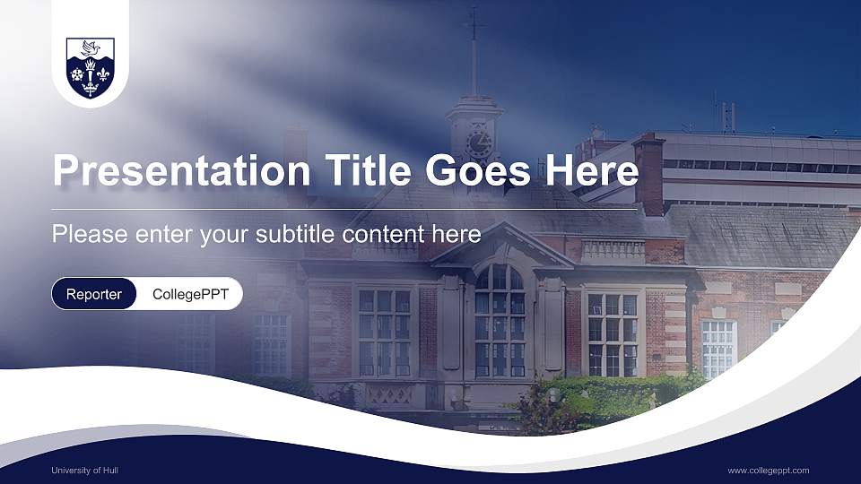 University of Hull Lecture Sharing and Networking Event PPT Template16:9 ratio PPT effect preview image