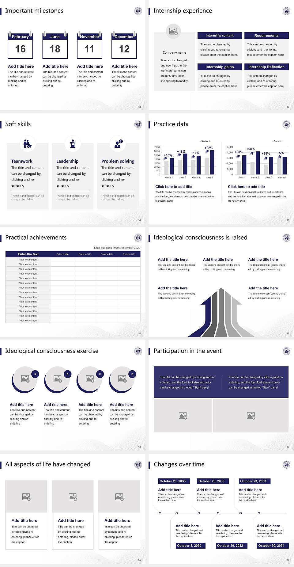 Daegu Technical University National Scholarship Defense PPT Template4:3 ratio PPT effect preview image3