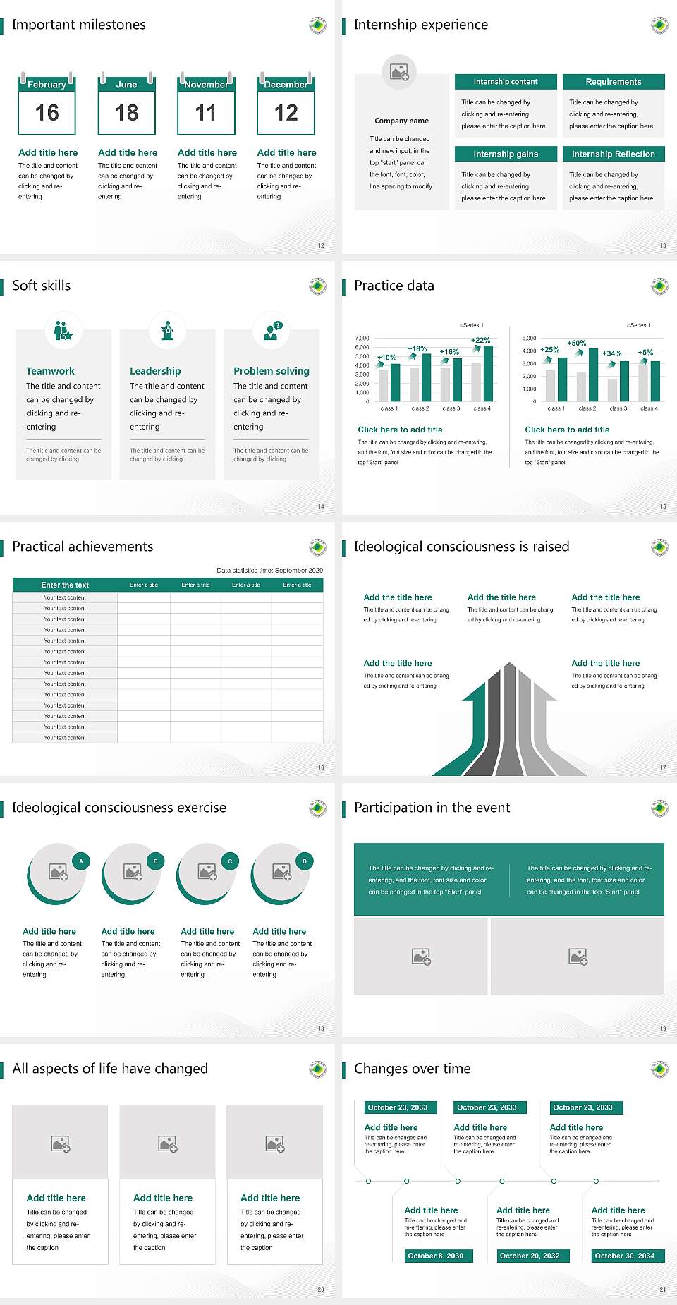 Daegu University National Scholarship Defense PPT Template4:3 ratio PPT effect preview image3