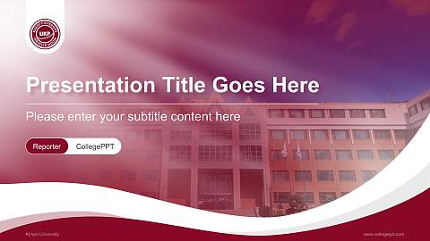 Kimpo University Lecture Sharing and Networking Event PPT Template