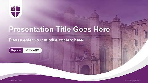Durham University Lecture Sharing and Networking Event PPT Template
