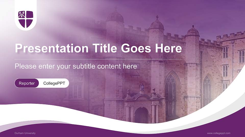 Durham University Lecture Sharing and Networking Event PPT Template16:9 ratio PPT effect preview image