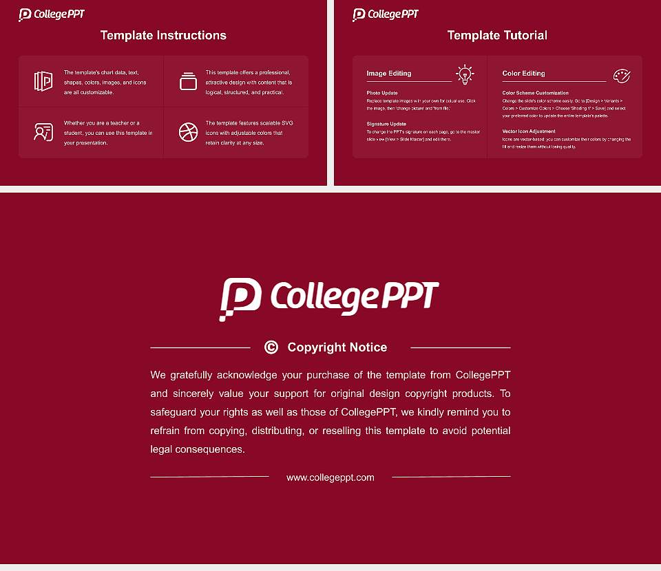 Kimpo University Course/Courseware Creation PPT Template16:9 ratio PPT effect preview image5