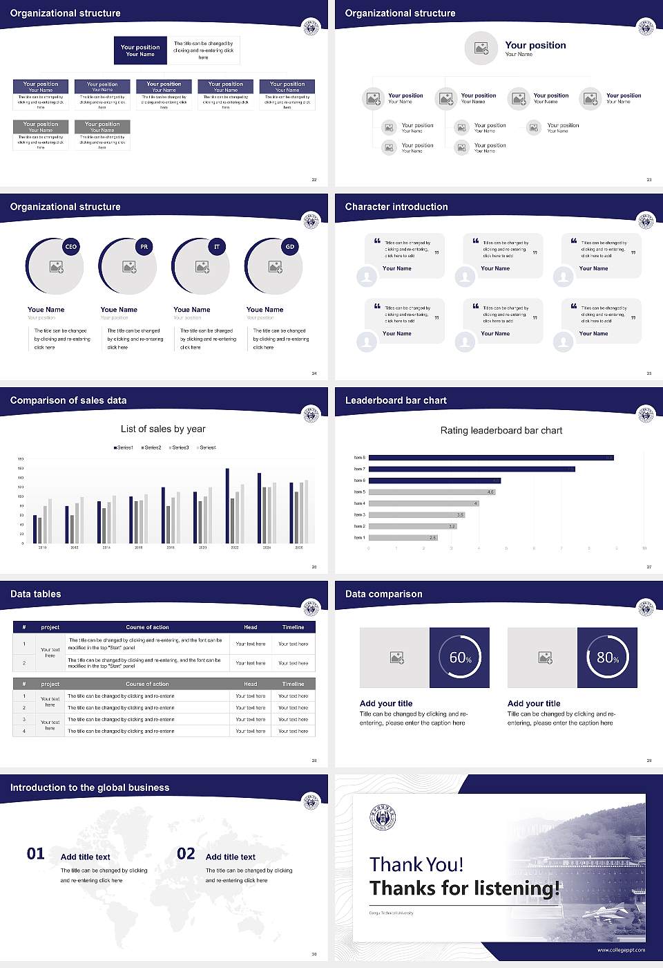 Daegu Technical University Academic Presentation/Research Findings Report PPT Template16:9 ratio PPT effect preview image4