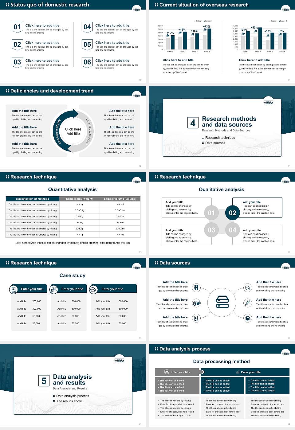 Plymouth Marjon University Graduation Thesis Defense PPT Template16:9 ratio PPT effect preview image4