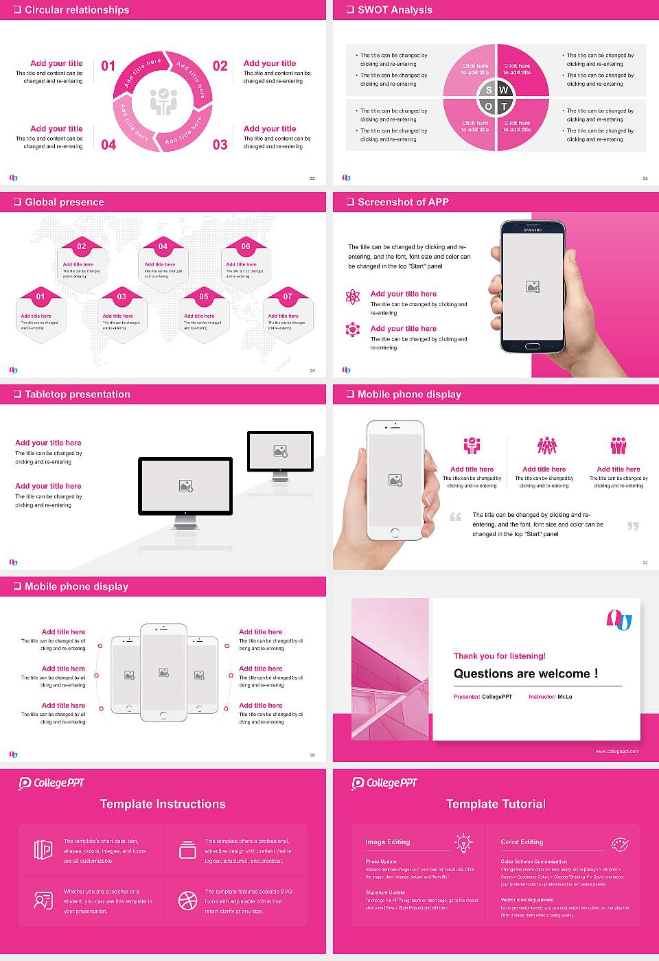 Daegu Arts University General Purpose PPT Template16:9 ratio PPT effect preview image5