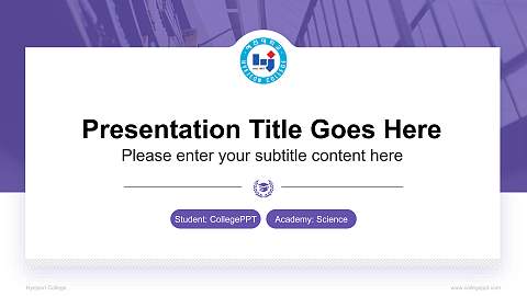Hyejeon College National Scholarship Defense PPT Template