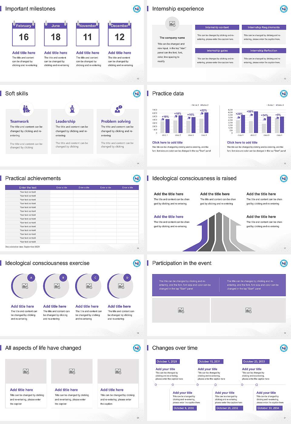 Hyejeon College National Scholarship Defense PPT Template16:9 ratio PPT effect preview image3