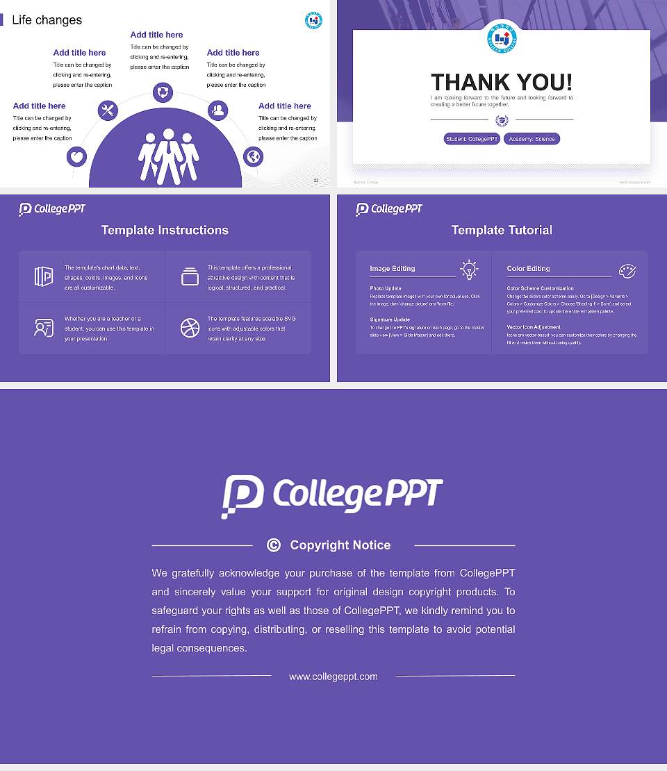 Hyejeon College National Scholarship Defense PPT Template16:9 ratio PPT effect preview image4