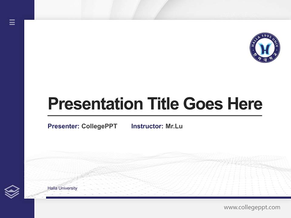 Halla University Thesis Proposal/Graduation Defense PPT Template4:3 ratio PPT effect preview image5