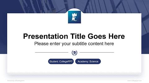 University of Nottingham National Scholarship Defense PPT Template